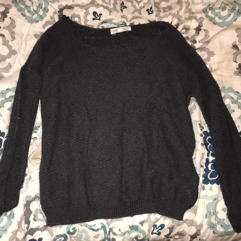 grey sweater